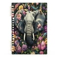 thumbnail image 2 of WOBOGO Majestic Elephant Notebook College Horizontal Grid Paper Ink Spill Resistant Water Resistant Cover 8.3x5.7x0.4in, 2 of 8