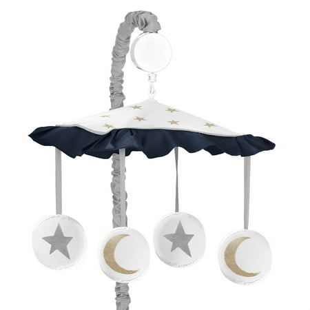 UPC: 0846480092797 | Celestial Navy Blue and Gold Musical Mobile by Sweet Jojo Designs