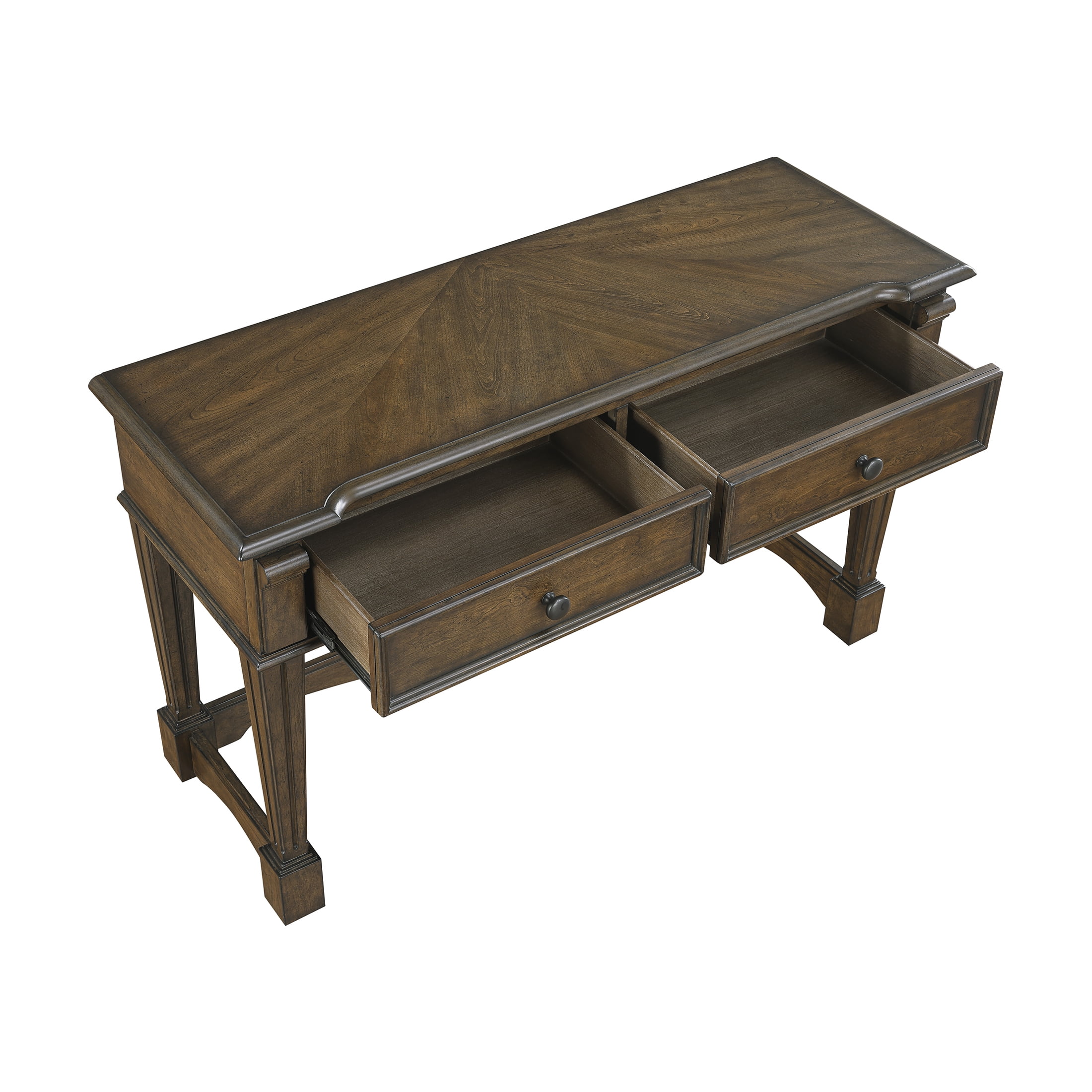 OakvillePark Soren Sofa Table with 2 Drawers, Brown