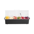 thumbnail image 1 of Servidor de condimentos refrigerado VEVOR de 6 compartimentos enfriado con hielo y tapa, 1 of 9