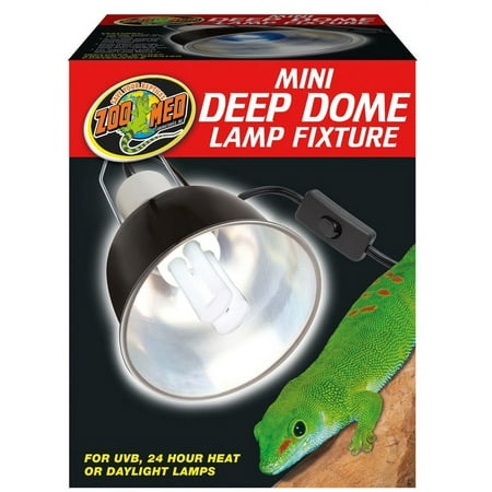 Mini Deep Dome Reptile Light Fixture - 100w Maximum - Includes Attached DBDPet Pro-Tip Guide