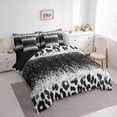 thumbnail image 3 of Homewish Animal Leopard Cheetah Print 7 Pieces Bedding Comforter Set For Teens Adults,Bling Glitter Full Bedding Set Lightweight,Abstract Gradient Fitted Sheet Flat Sheet,Breathable Home Decor, 3 of 8