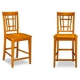 thumbnail image 1 of Leo & Lacey Tabouret de Bar en Latte Caramel (Lot de 2), 1 of 5