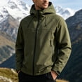 thumbnail image 4 of LEKWK Rain Jacket Men Big and Tall Water Resistant Lightweight Windbreaker Hooded Coat Full Zip Hiking Running Golf Outdoor Activewear, 4 of 9