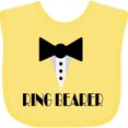 thumbnail image 3 of Inktastic Ringbearer Mock Tux Wedding Tuxedo Boys Baby Bib, 3 of 4