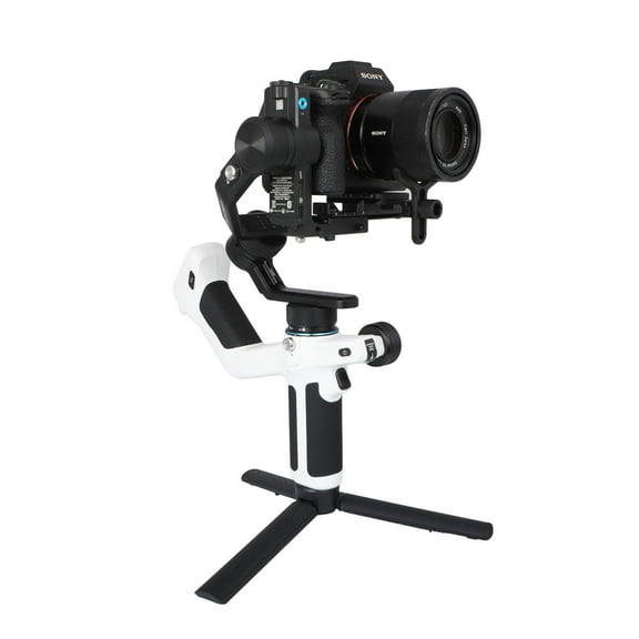 FeiyuTech SCORP Mini 2 (White) 3-Axis Gimbal Stabilizer for Mirrorless Cameras, Smartphones, and Action Cameras | AI Face Tracking | Vertical Shooting | Max Payload 2.6 lbs