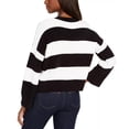 thumbnail image 2 of Tommy Hilfiger Women's Rugby-Striped Chenille Sweater Gray Size X-Small, 2 of 3