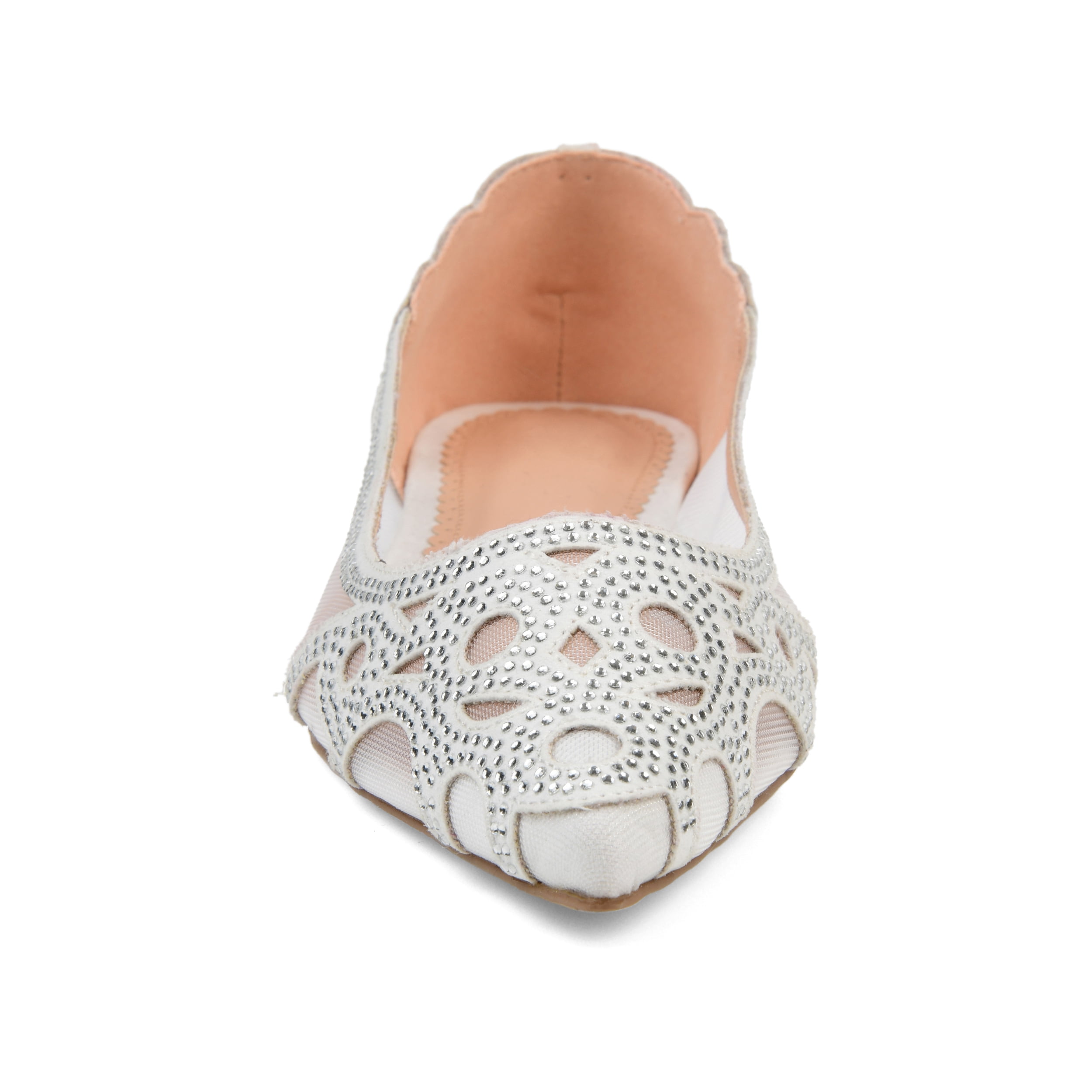 Journee Womens Batavia Slip On Pointed Toe Ballet Flats, Widths Available