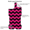 thumbnail image 4 of DistinctInk Custom SKIN / DECAL compatible with OtterBox Commuter for iPhone 11 (6.1" Screen) - Black Hot Pink Chevron Stripes - Chevron Stripes Pattern, 4 of 5