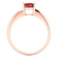 thumbnail image 4 of 1.0ct cushion cut red natural garnet 14k rose gold Bridal Wedding Engagement Promise Anniversary Ring for Women size 4.25, 4 of 7
