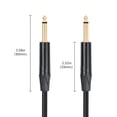 thumbnail image 2 of Cable de instrumento de guitarra a Cable mono con enchufe TS de 1/4 de pulgada a 1/4 de pulgada (2M), 2 of 9