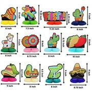 12 Cinco De Mayo Fiesta Honeycomb Table Centerpiece 8.5? for Fun Fiesta Taco Party Supplies, Luau Event Photo Props, Mexican Theme Decoration, Carnivals Festivals, Taco Tuesday Event