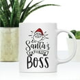 thumbnail image 2 of Koyal Wholesale Santa Claus Ceramic Coffee Mug, Santa's Favorite Boss, 2 of 5