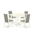 thumbnail image 2 of East West Furniture Dining Room Set Linen White, NDLA5-LWH-06, 2 of 5