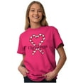 thumbnail image 4 of Cute Christmas Candy Cane Heart Women's Plus Size Graphic Tee Brisco Brands 5X, 4 of 5