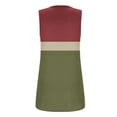 thumbnail image 5 of DeHolifer Tank Top for Women Color Block Square Neck Sleeveless Tank Top Summer Loose Fashion Blouse Army Green L, 5 of 5
