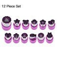 thumbnail image 2 of Molde para hornear Bearachild 12 Uds Acero inoxidable desmontable morado, 2 of 6