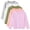 Light Grey,white,olive,peach Pink,pinkish Lilac, variant on Resinta Girls 5 Pack Cotton Long Sleeve T-Shirts, Soft Crew Neck Basic Tees for Toddler & Little Girls, Everyday School Tops