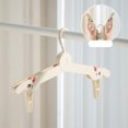 thumbnail image 4 of Fesfesfes Thin Foldable Hanger Organizer,Space-Saving Travel and Home Storage for Clothes, Towels, Accessories (Multi-Functional Design) White, 4 of 5
