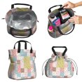 thumbnail image 2 of Pioneer Flower Floral Print Pattern Drawstring Lunch Bag Women - Drawstring Lunch Bag Insulated for Work Office - Stain-Resistant Large Lunchbags for Women with Multi-Pockets, 2 of 6