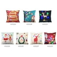 thumbnail image 3 of Housse de Coussin en Lin de Noël 18x18 Pouces avec Fermeture Éclair, Coussin Décoratif Lumineux pour Canapé, Voiture et Baie Vitrée, 3 of 6