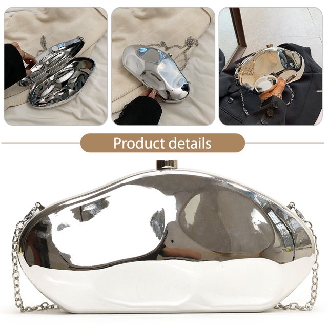 Cartera Boda Likrtyny Bolso Mano Noche Acrílico 260 mm x 40 mm x 130 mm