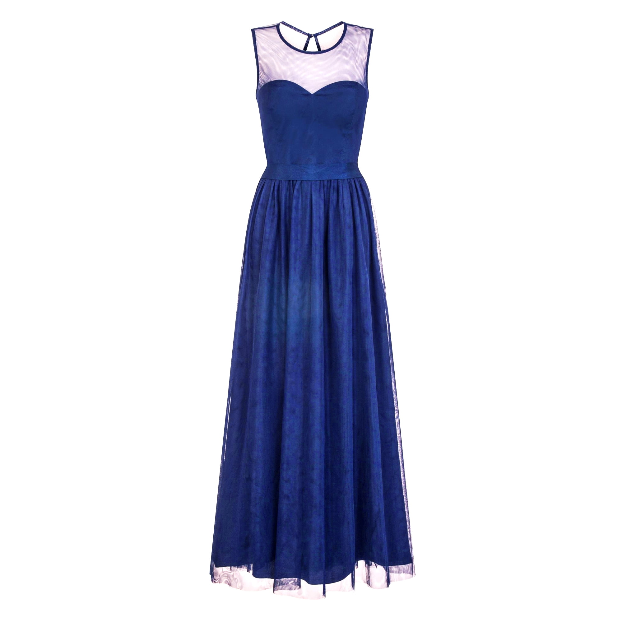 little mistress sweetheart mesh maxi dress