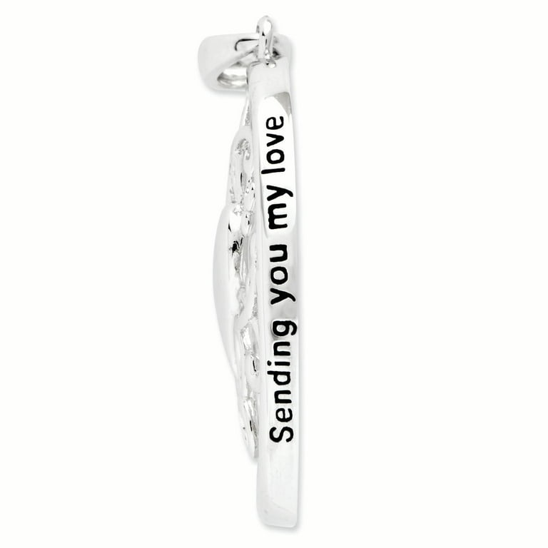 Sterling Silver Antiqued Sending You My Love 18 Sterling Silver Antiqued Sending You My Love 18