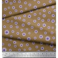 thumbnail image 3 of Soimoi Tissu Crêpe Polyester Motif Floral Aster au Mètre 52 Pouces de Large, 3 of 3
