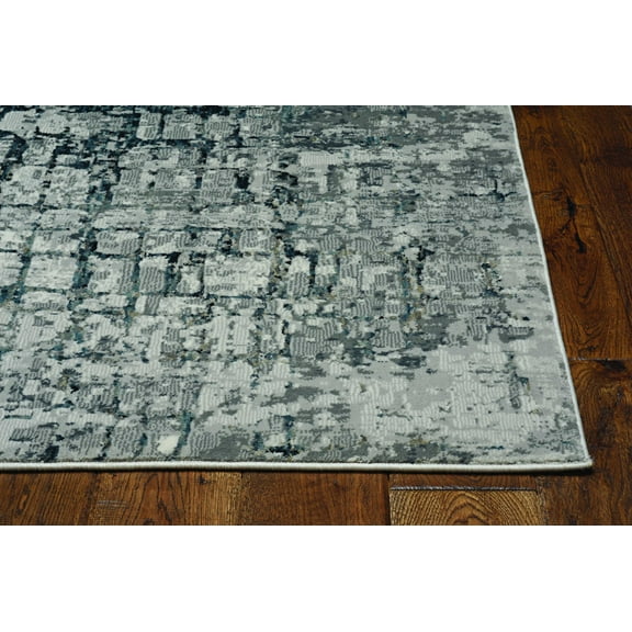2' x 7' Ivory or Grey Polypropylene and Polyester Runner Rug