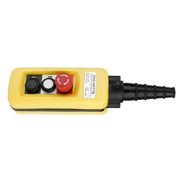 Control de polipasto de grúa Jadeshay interruptor de botón ABS 2 botones con parada de emergencia