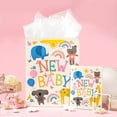 thumbnail image 4 of WRAPAHOLIC Giraffe-Printed Gift Bag Set with Card and Tissue Paper, 10" x 13", Baby Shower, 4 of 5