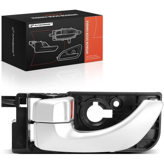 A-Premium Rear Left Driver Side Interior Door Handle Compatible with Hyundai Sonata 2006 2007, Silver, Replace# 836103K020