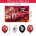 thumbnail image 3 of 32 pcs Cartoon Birthday Party Supplies Set,With 5x3ft Birthday Backdrop,18 Balloons,12 Cupcake Toppers,1 Cake Topper for Celebration Supply Set, 3 of 4