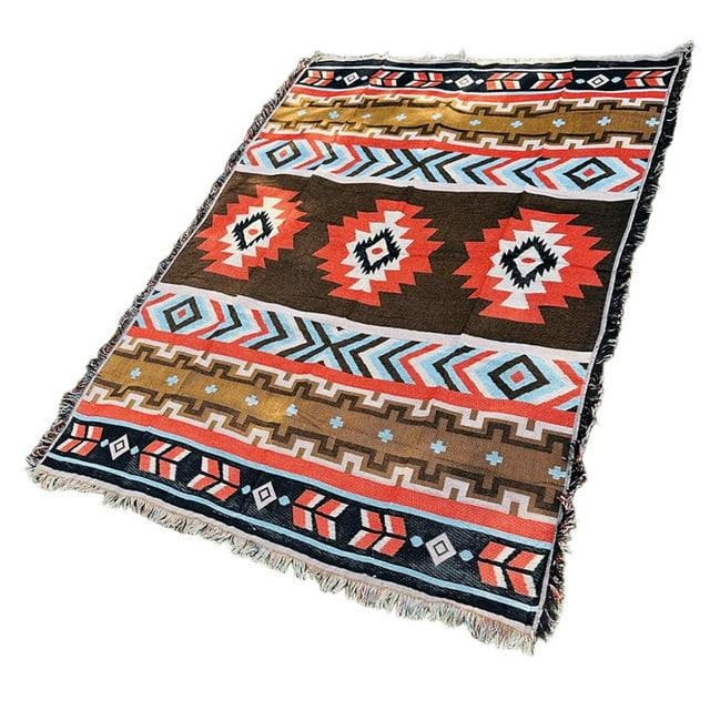 Bohemian Portable Outdoor Picnic Blanket Large Soft Rug Foldable Thickened for Park Camping Beach Home Travel