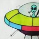thumbnail image 3 of 2 Piezas UFO Abducción una Hamburguesa Vitral UFO Hamburguesa Colgante de Vidrio, 3 of 5