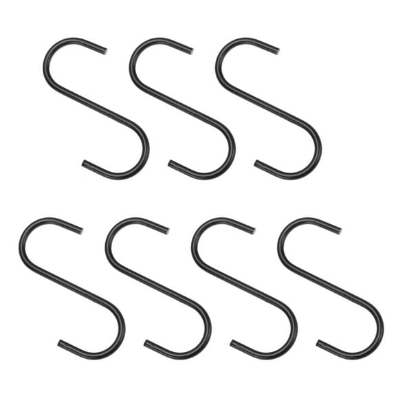 landege 7pcs Metal S-shaped Hooks Multifunctional Clothes Hooks Hanging Hooks