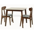 thumbnail image 2 of SK New Interiors Kitchen Modern Wood Mandy Square Dining Table, Medium Brown Color, 2 of 7