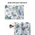 thumbnail image 6 of Blue Teal Coastal Bathroom Window Curtain, Coral Starfish Seaside Summer Beach Light Filtering Coffee Kitchen Curtains, Bedroom Living Room Curtains 2 Panel 84"x54", 6 of 6
