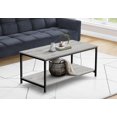 thumbnail image 3 of Monarch Specialties Coffee Table, Accent, Cocktail, Rectangular, Living Room, 40"l, Metal, Laminate, Grey, Black, Contemporary, Modern, 3 of 4