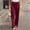 Wine, variant on Aloohaidyvio 2024 Summer Pants Plus Size,Womens Casual Solid Color Bandage Pockets Elastic Waist Comfortable Straight Pants