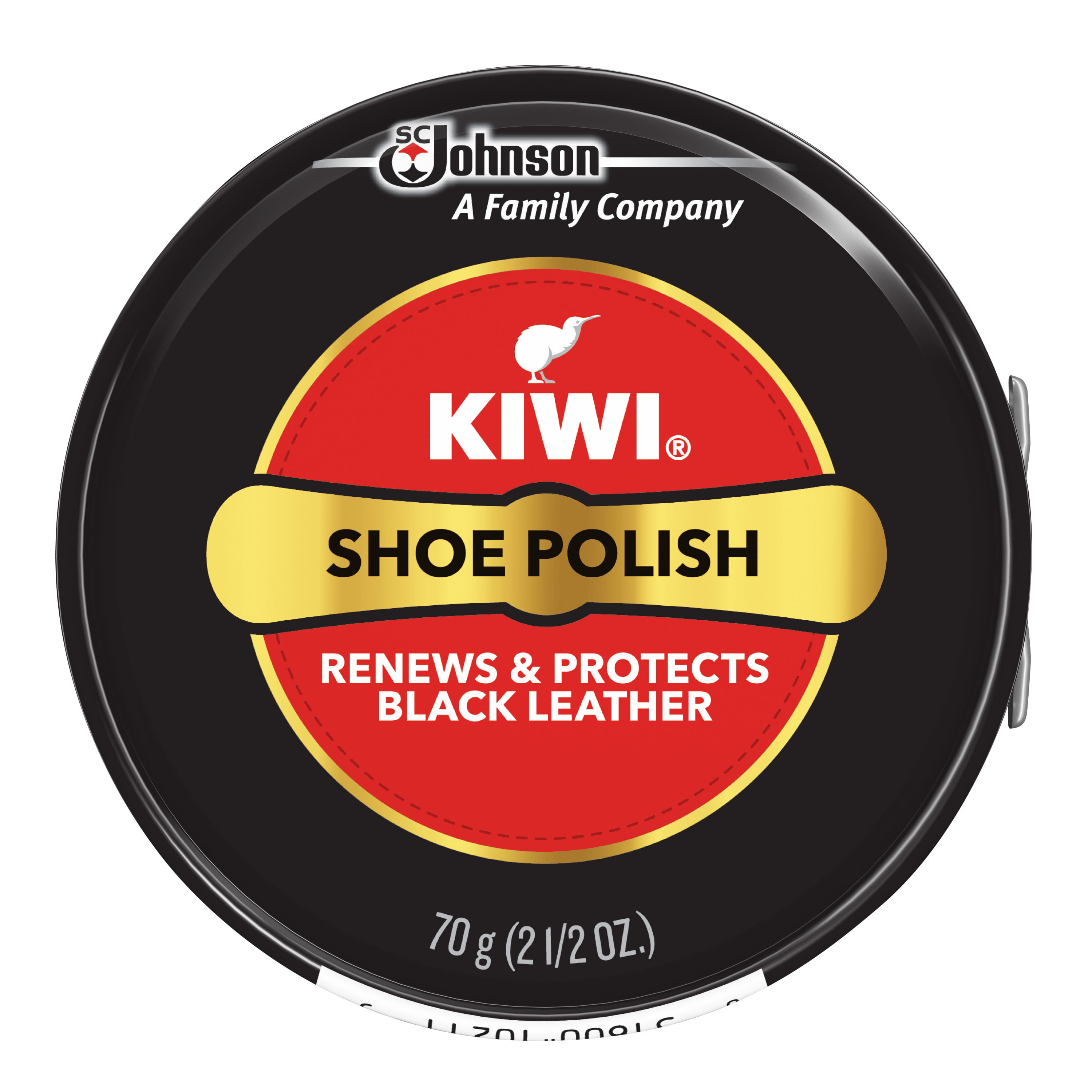 KIWI Shoe Polish, Black, 2.5 oz (1 Metal Tin) - Walmart.com