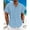 Blue, variant on Mens Shirt Short Sleeve Button Down Casual Regular Fit Solid Shirts for Men Summer Beach Hawaiian Lightweight Summer Beach Tops with Pocket Beige XL