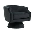 thumbnail image 3 of 360 Degree Swivel Cuddle Barrel  Upholstered Chair, Round Accent Living Room Armchair, Modern Fluffy Velvet Fabric Chair for Living Room, Bedroom, Office, Waiting Room, 3 of 9