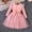 Pink, variant on Girls Tulle Dress with Bow, Princess Party Dress with Long Sleeves, Children's Bow Waist Dress for Birthday Flower Girl and Special Occasions, Age 1-8 Years Pink 110