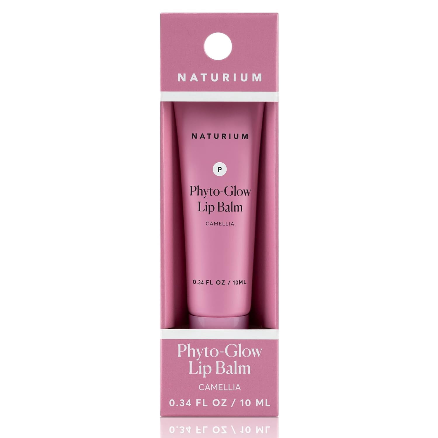 Naturium Phyto-Glow Lip Balm with Shea Butter & Squalane, Camellia, 0.34 fl oz
