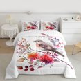thumbnail image 2 of Feelyou Watercolor Birds Teen Bedding Comforter Set, Spring Pink Flower Twin Comforter Sets, Rustic Animal Reversible Bedding Set, Microfiber Bedroom Decor, 2 Pieces, 2 of 8