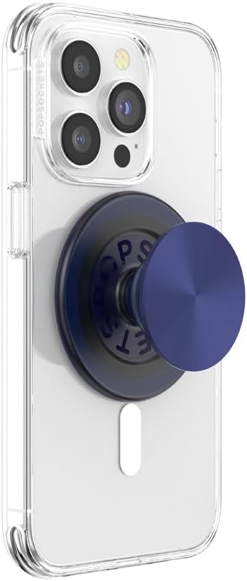 PopSockets Phone Grip for MagSafe, Magnetic Holder, Phone Stand, Navy Blue - French Navy