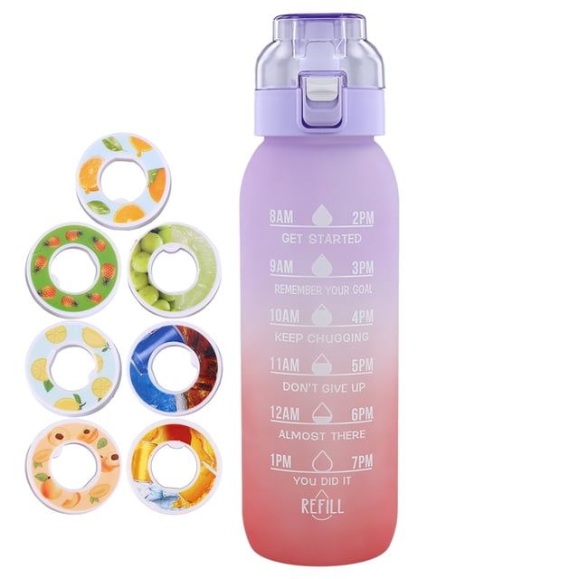 Para 1000 Ml Gran Capacidad Con 7 Varillas para Al Aire Libre (rojo Púrpura)