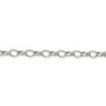 thumbnail image 2 of 925 Sterling Silver 5mm 8 Inch Rolo Charm Bracelet Chain, 2 of 8